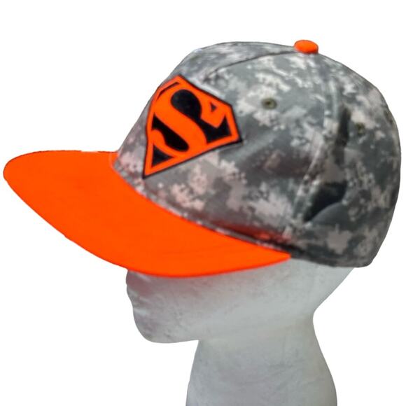 Orange Superman Men's Hat - Picture 2 of 6